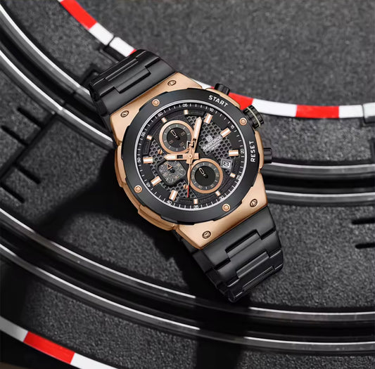 Kişi Qol Saatı Naviforce 8072 Black/Rosegold