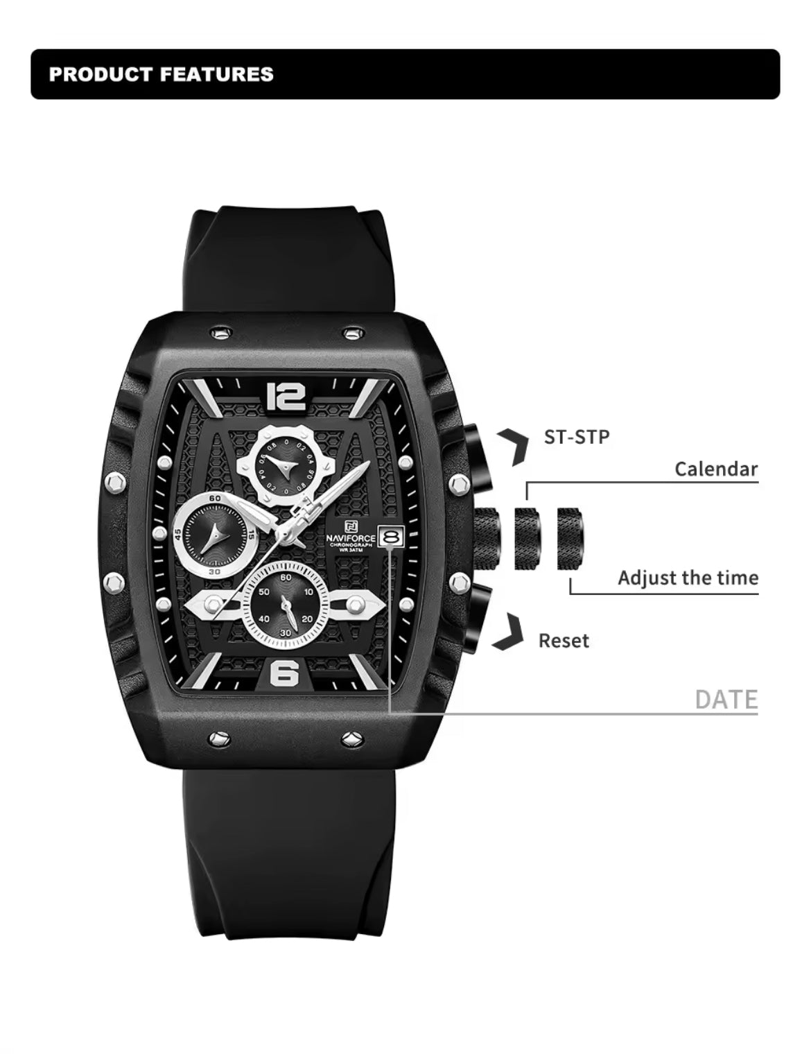 Kişi qol saatı Naviforce 8025
