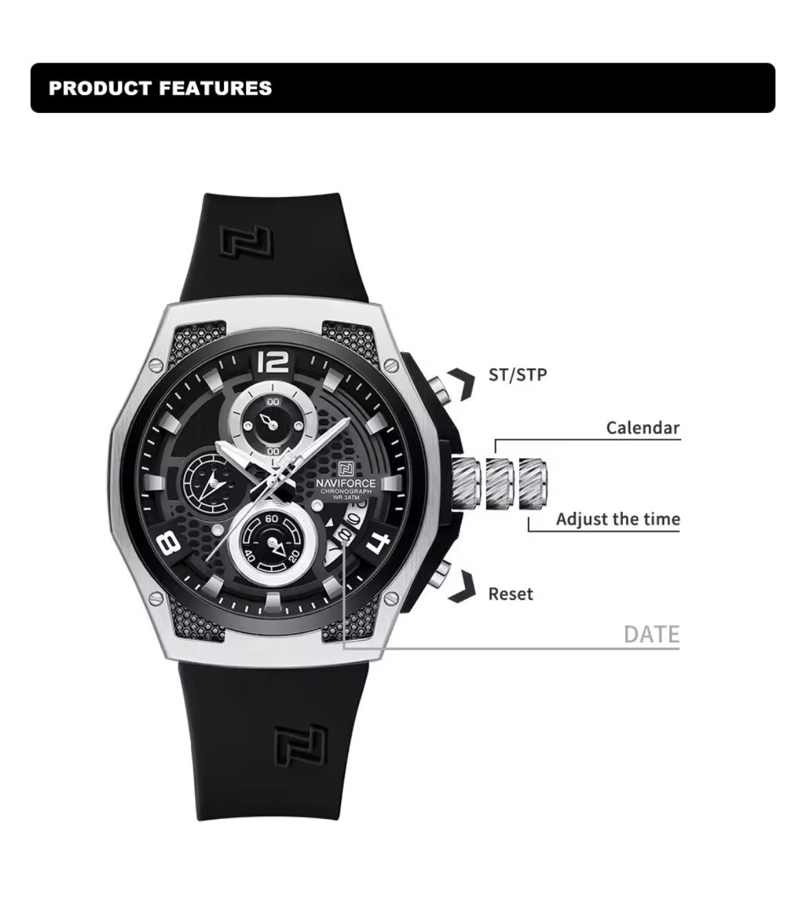 Kişi qol saatı Naviforce 8051