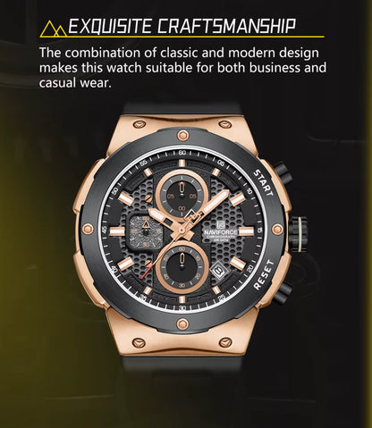 Kişi  Qol Saatı Naviforce 8072 Black/Rosegold