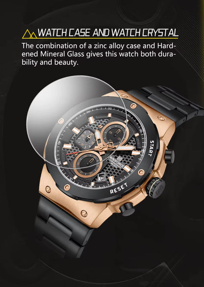 Kişi  Qol Saatı Naviforce 8072 Black/Rosegold